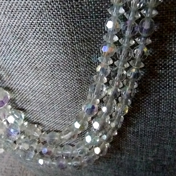 Vintage, Austrian Crystal, Tiered, Choker Necklace - Picture 9 of 16